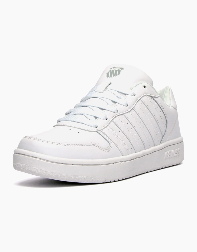 K-Swiss Court Palisades Mens Leather Trainers White / Grey