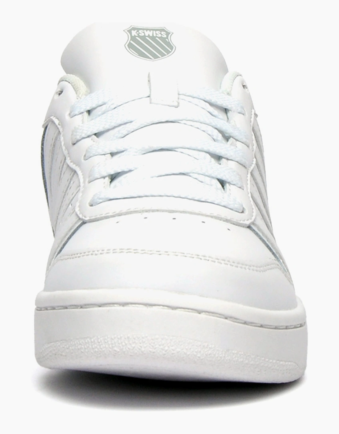 K-Swiss Court Palisades Mens Leather Trainers White / Grey