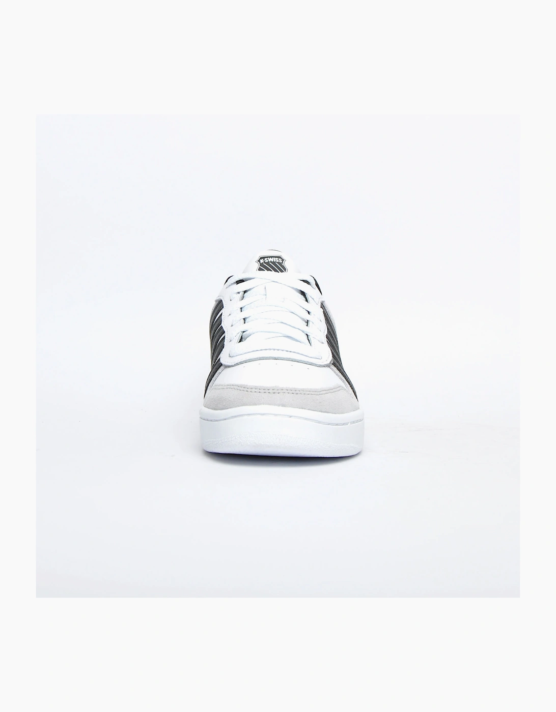 K-Swiss Court Palisades Mens Leather Trainers White / Grey / Black