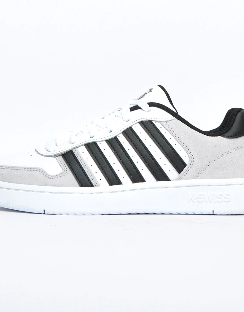 K-Swiss Court Palisades Mens Leather Trainers White / Grey / Black
