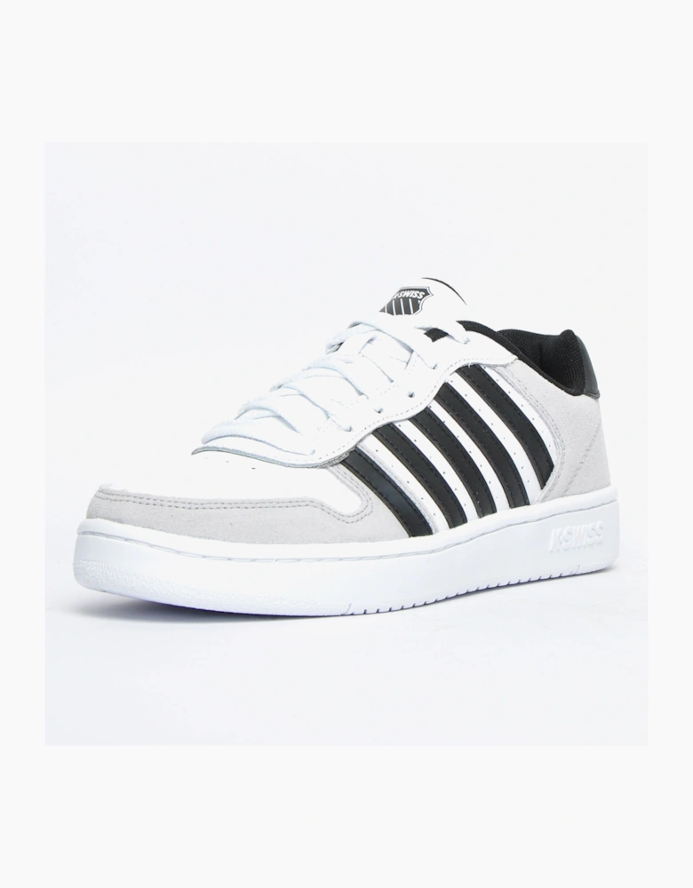 K-Swiss Court Palisades Mens Leather Trainers White / Grey / Black
