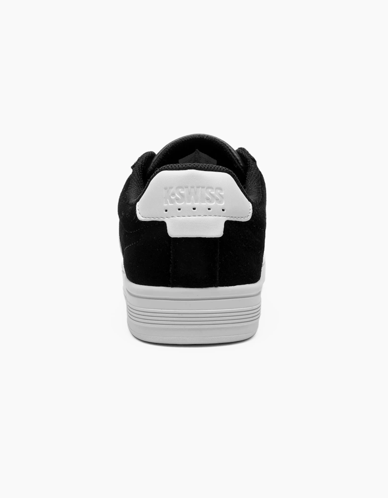 K-Swiss K Swiss Court Tiebreak II Suede Mens Trainers Black / White