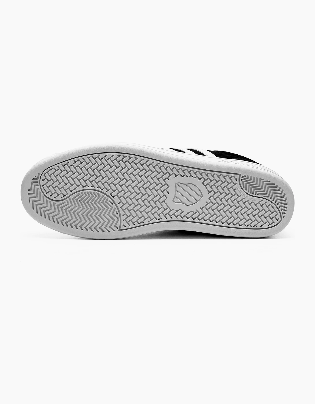 K-Swiss K Swiss Court Tiebreak II Suede Mens Trainers Black / White