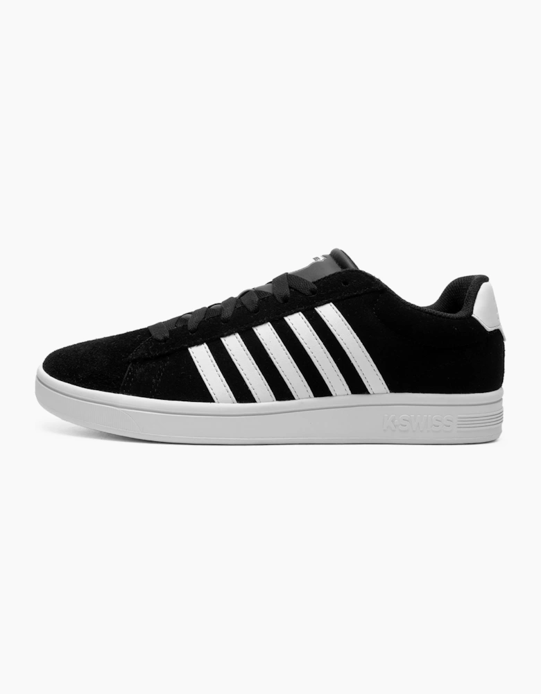 K-Swiss K Swiss Court Tiebreak II Suede Mens Trainers Black / White