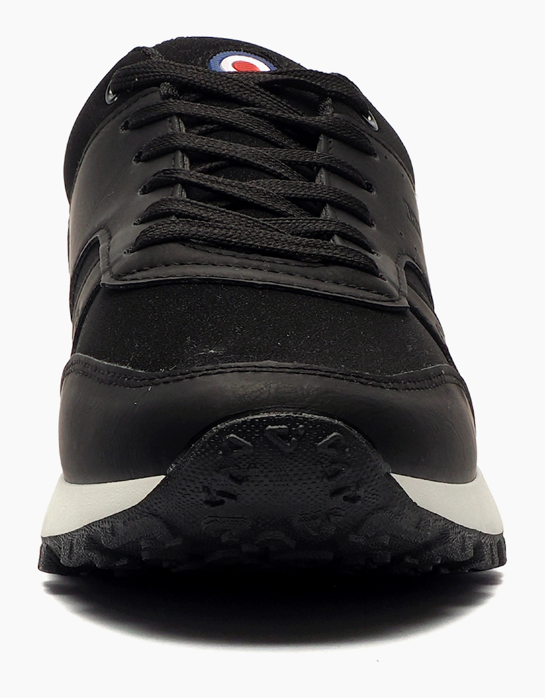 Lambretta Echo 2 Mens Memory Foam Trainers Black / Charcoal