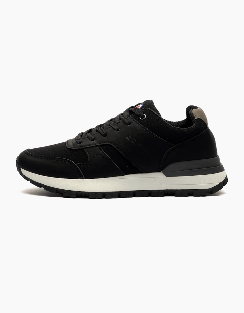 Lambretta Echo 2 Mens Memory Foam Trainers Black / Charcoal