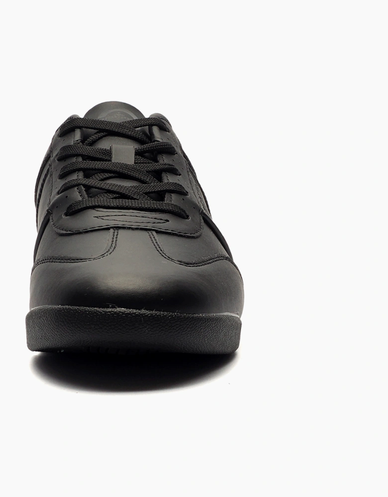 Lambretta Tatem Mens Trainers Black / Black Sole