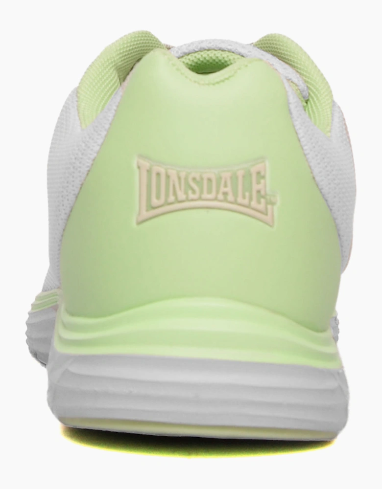 Lonsdale Stamford Womens Trainers Light Grey / White / Apple