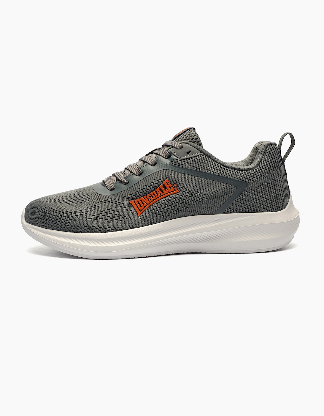 Lonsdale Santon Mens Trainers Grey / Orange / White