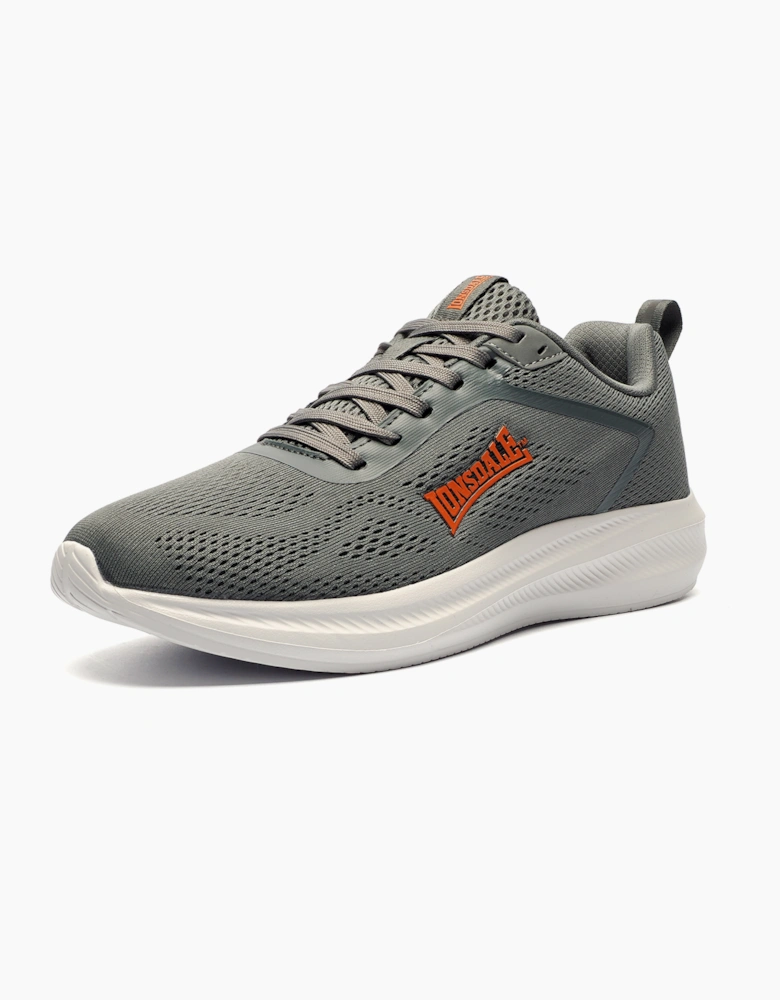 Lonsdale Santon Mens Trainers Grey / Orange / White