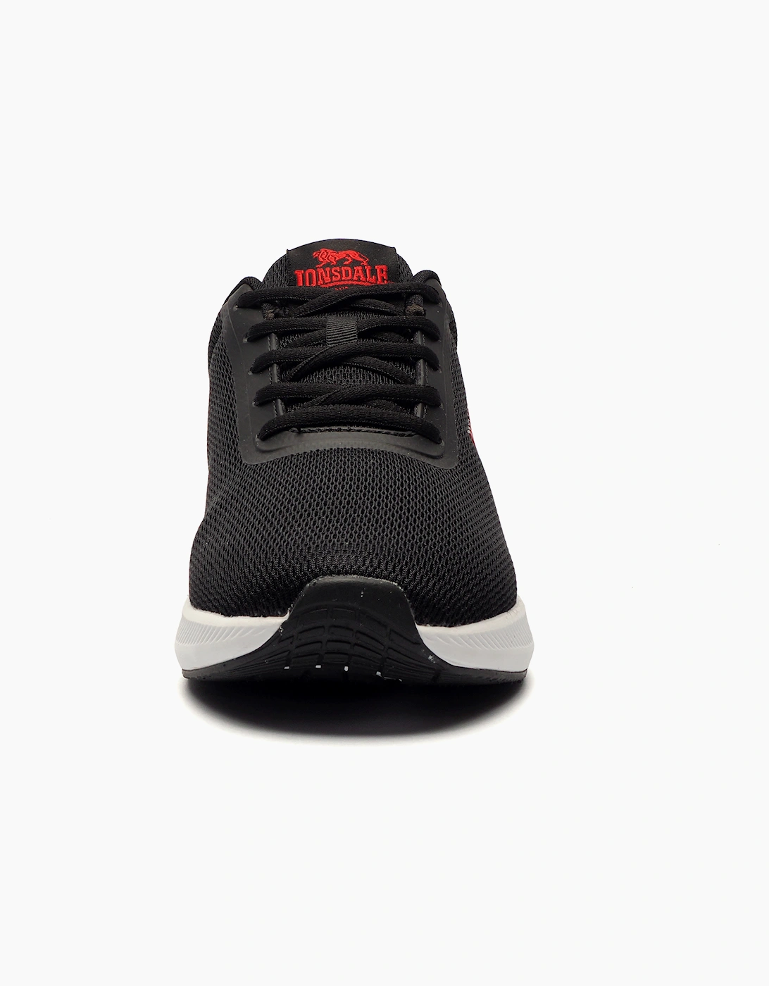 Lonsdale Hartley Mens Trainers Black / Red / White