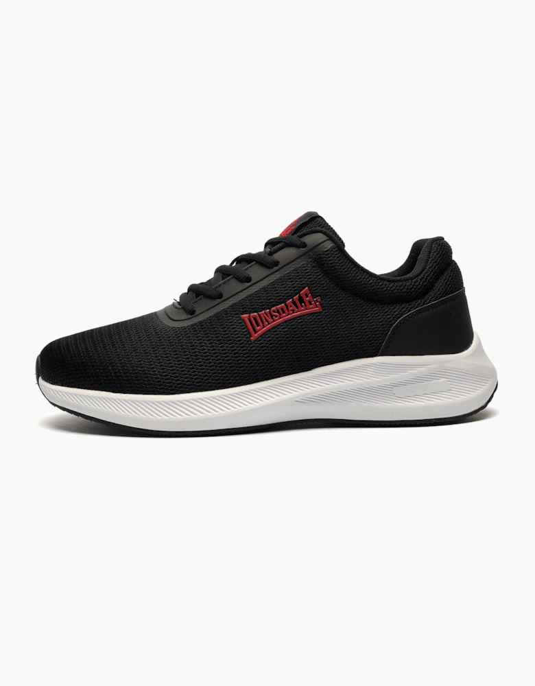 Lonsdale Hartley Mens Trainers Black / Red / White