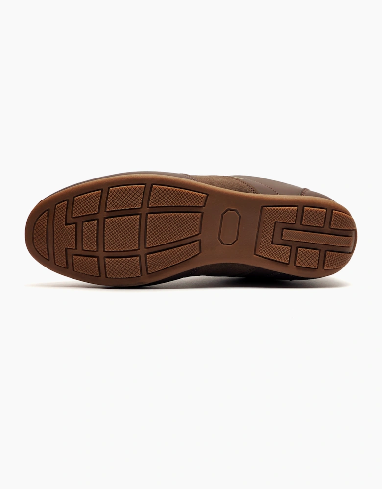 Lambretta Euro Mens Trainers Dark Chocolate