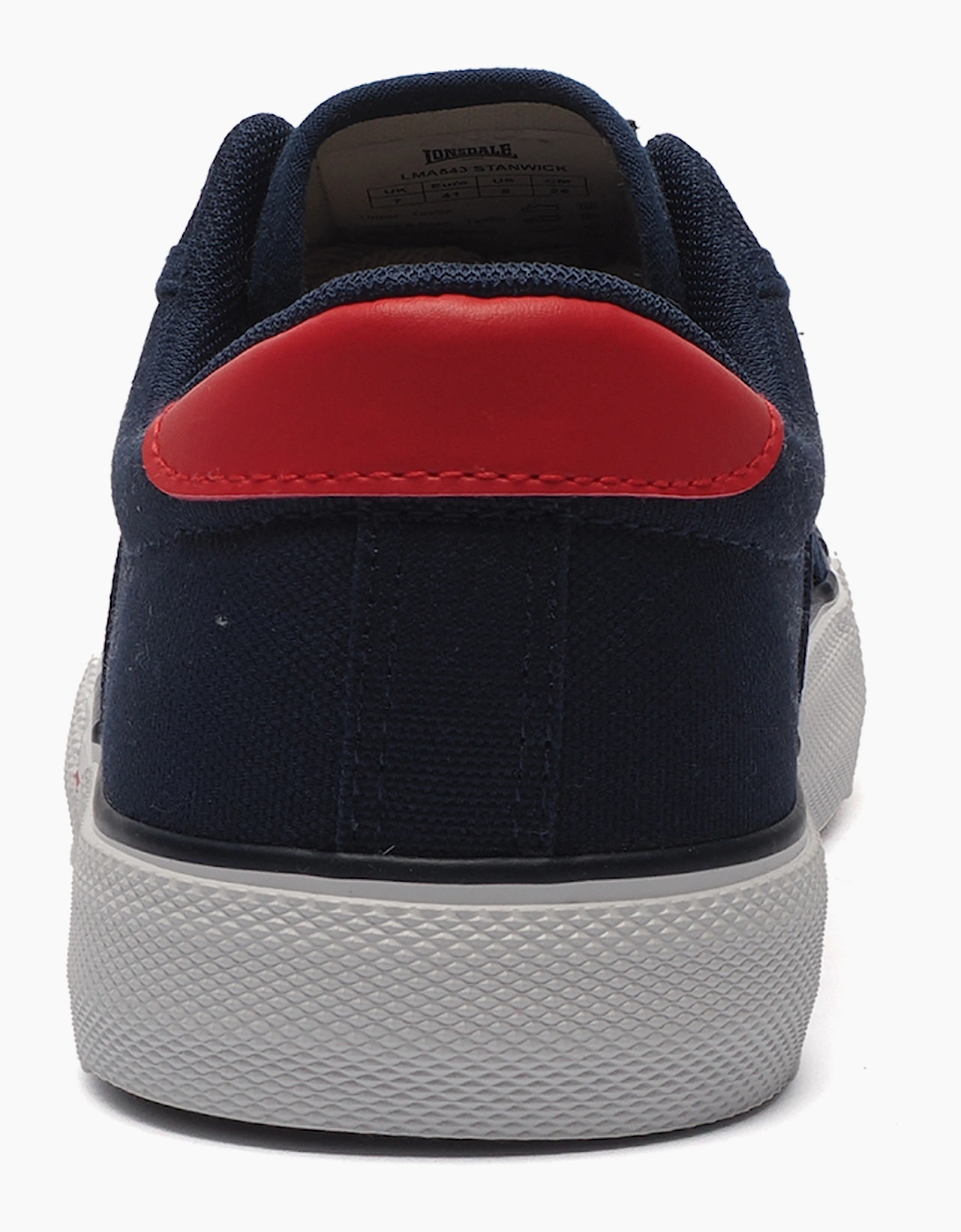 Lonsdale Stanwick Mens Trainers Navy / White / Red