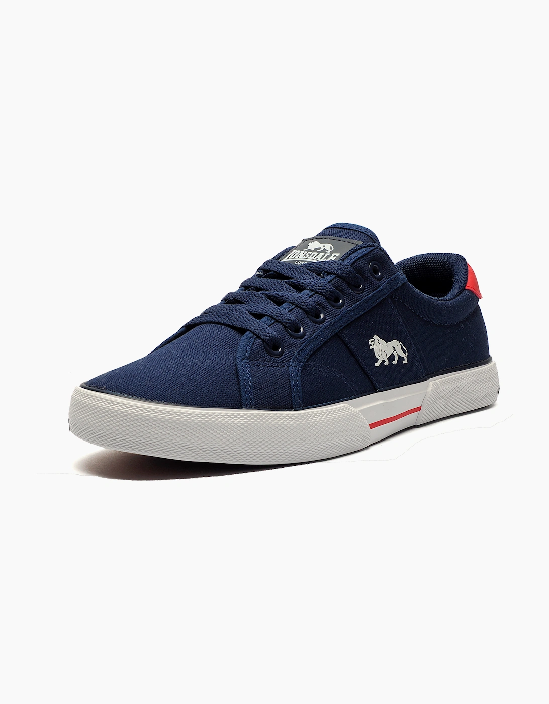 Lonsdale Stanwick Mens Trainers Navy / White / Red