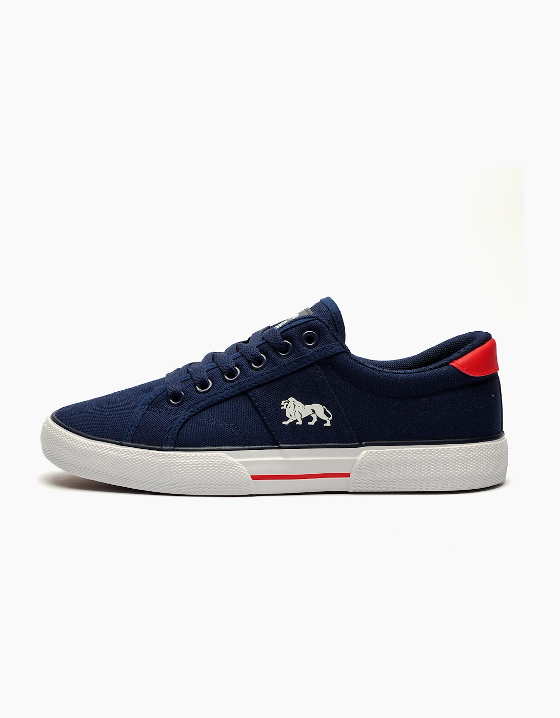 Lonsdale Stanwick Mens Trainers Navy / White / Red