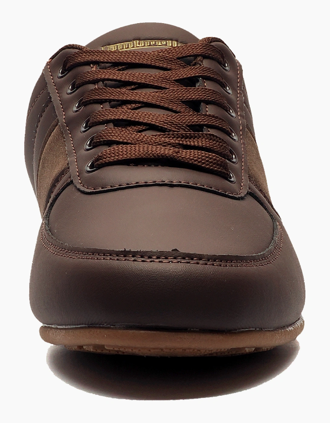 Lambretta Euro Mens Trainers Dark Chocolate