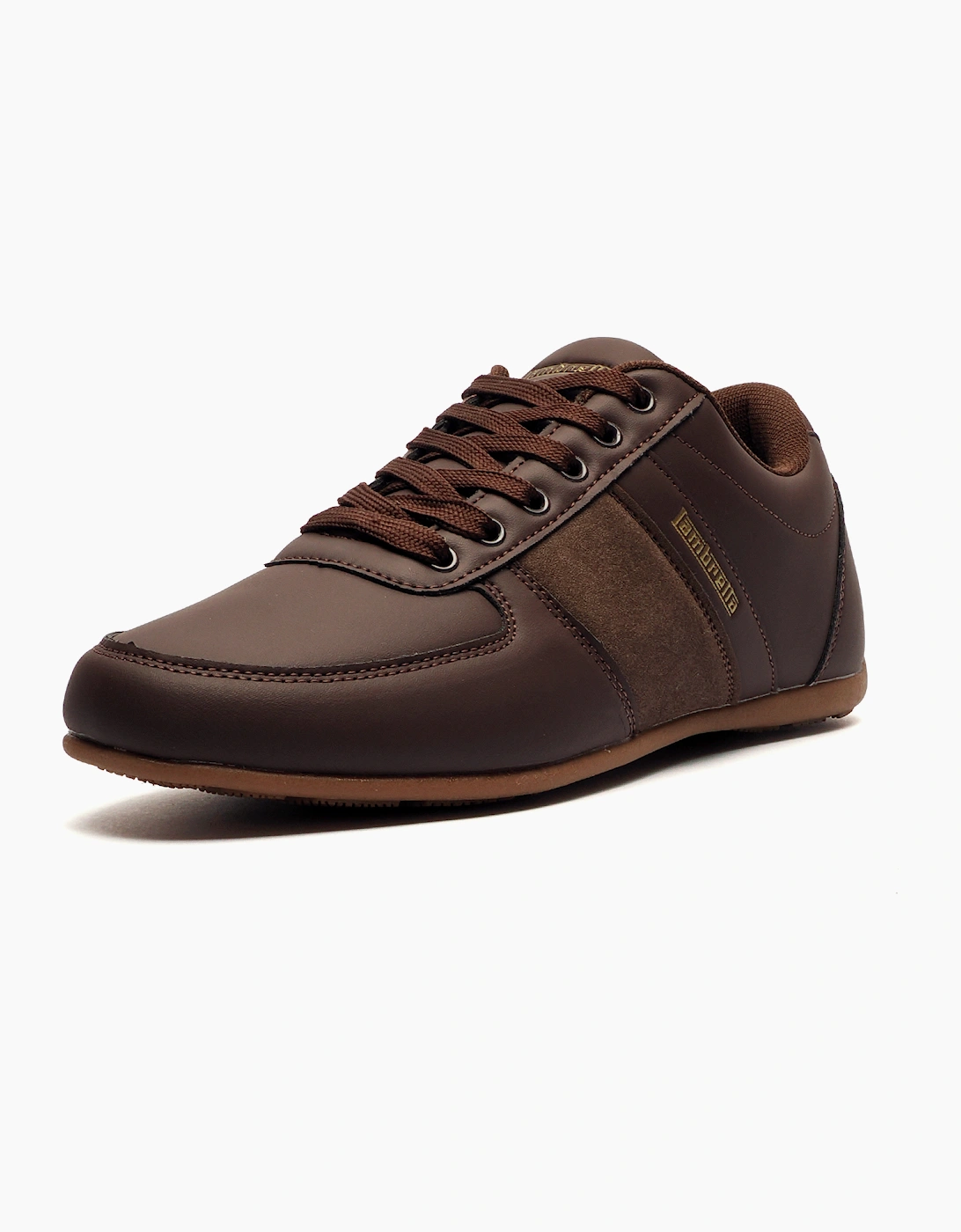 Lambretta Euro Mens Trainers Dark Chocolate