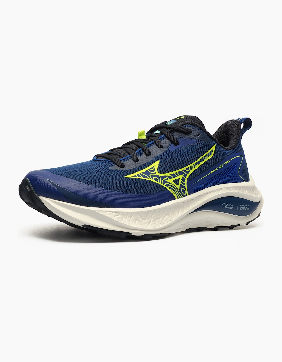 Mizuno Neo Lumina Mens Trail Running Shoes Navy / Lightning Yellow