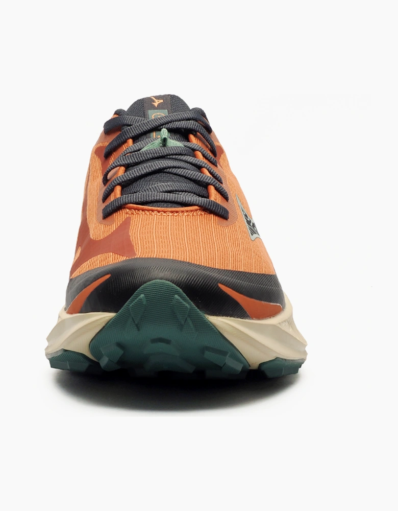 Mizuno Neo Lumina Mens Trail Running Shoes Sunburn Orange / Oblin Green
