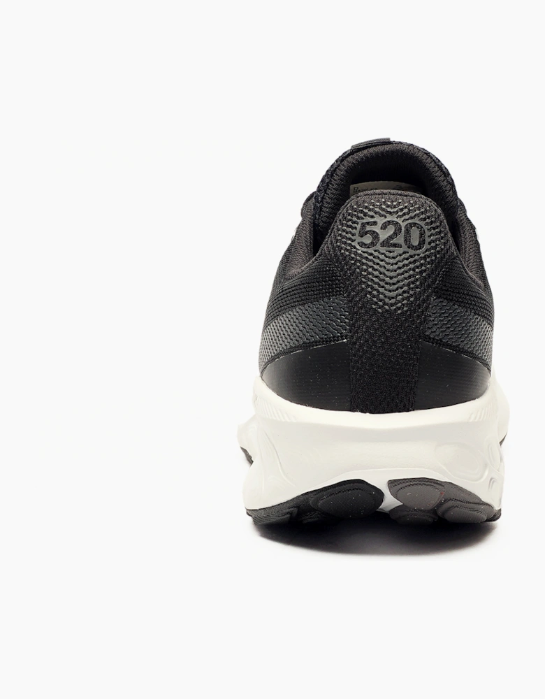 New Balance Fresh Foam 520v9 Mens Wide Fit Running Shoes Black / White / Silver