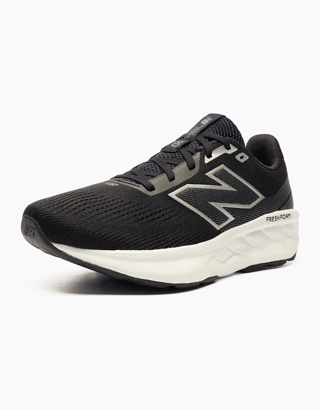 New Balance Fresh Foam 520v9 Mens Wide Fit Running Shoes Black / White / Silver