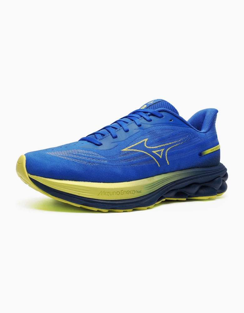 Mizuno Wave Skyrise 7 Mens Running Shoes Blue / Fortune Yellow