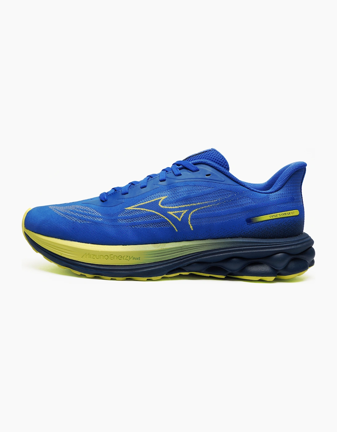 Mizuno Wave Skyrise 7 Mens Running Shoes Blue / Fortune Yellow