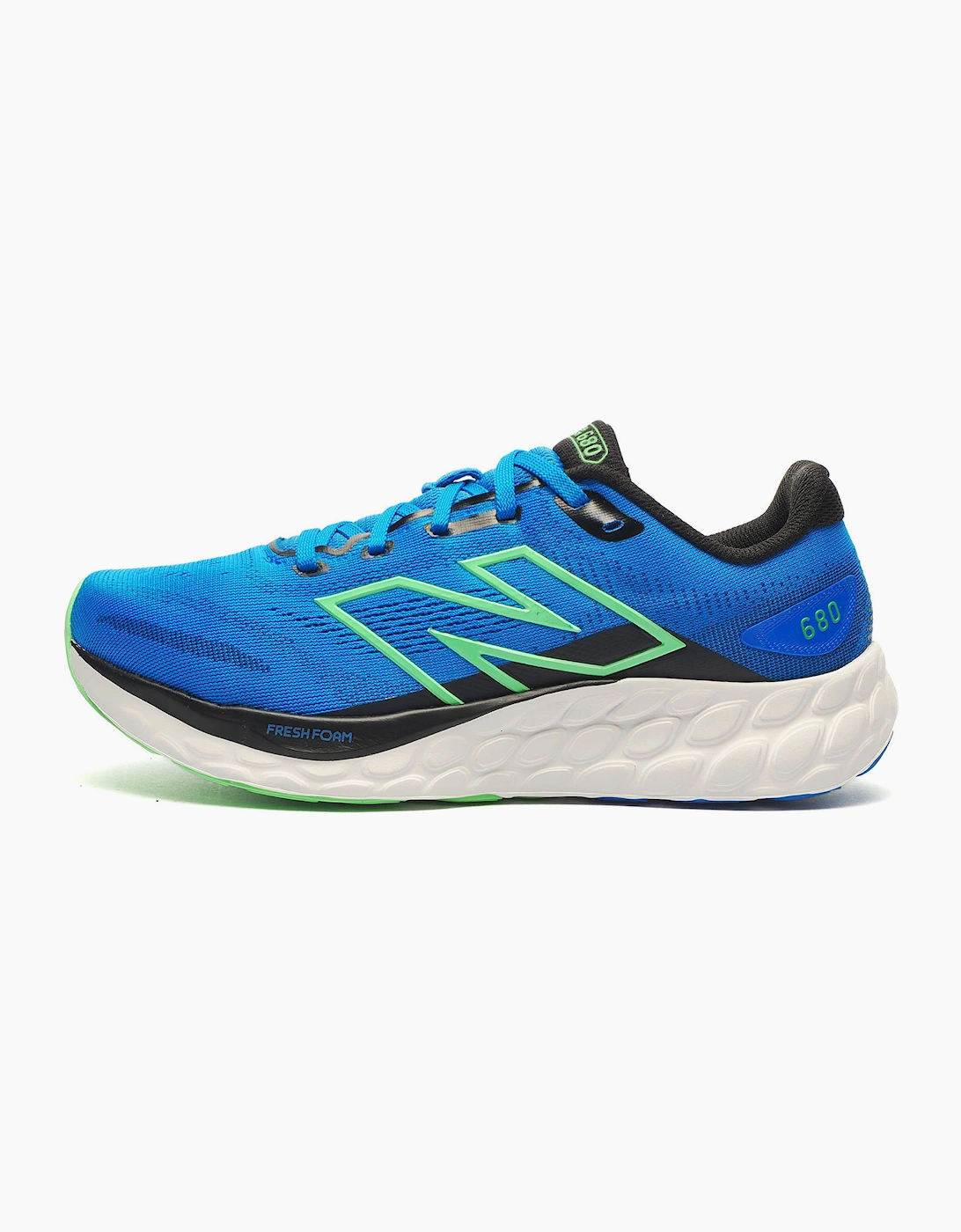 New Balance Fresh Foam 680 v8 Mens Running Shoes Blue Oasis / Lime Leaf / Black