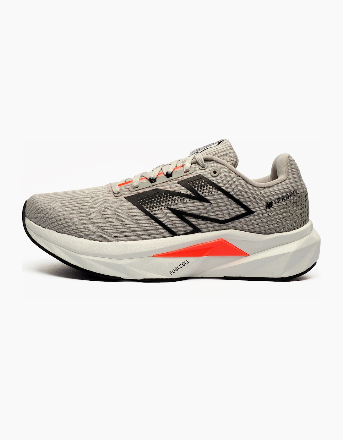 New Balance FuelCell Propell v5 Mens Running Shoes Rain Cloud / Urgent Red