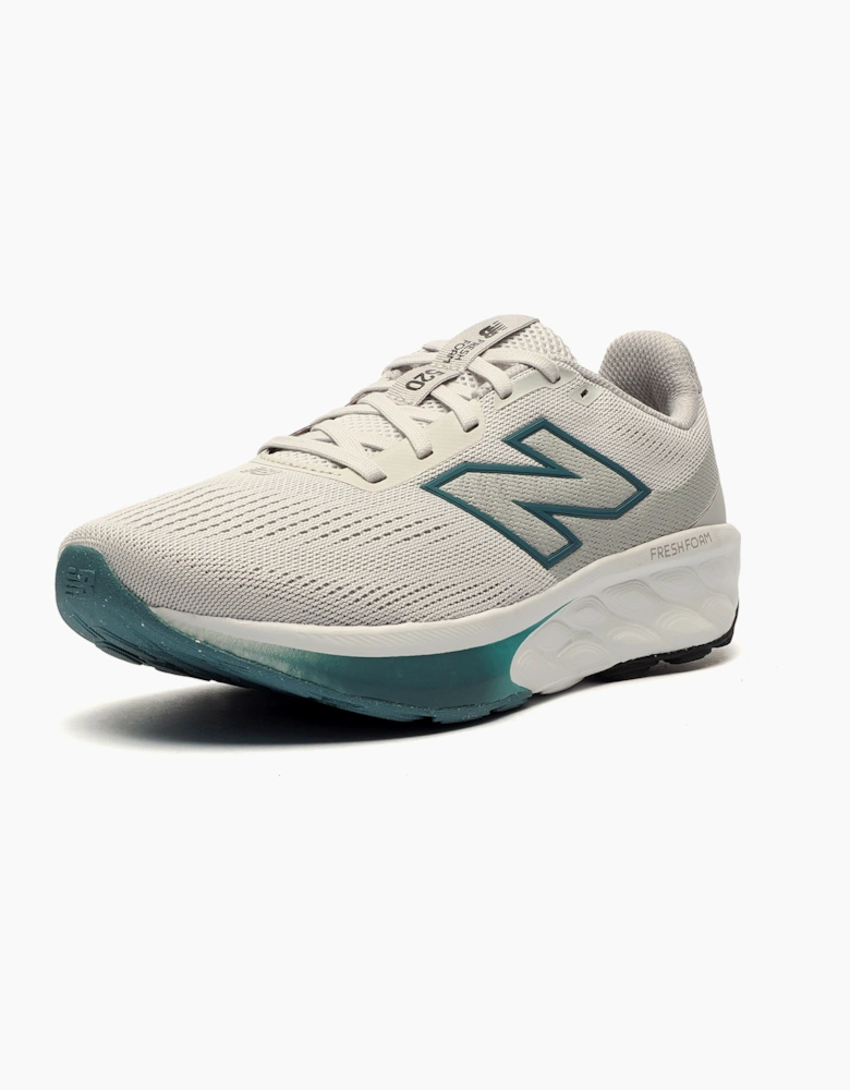 New Balance Fresh Foam 520v9 Mens Wide Fit Running Shoes Light Grey / White / Teal