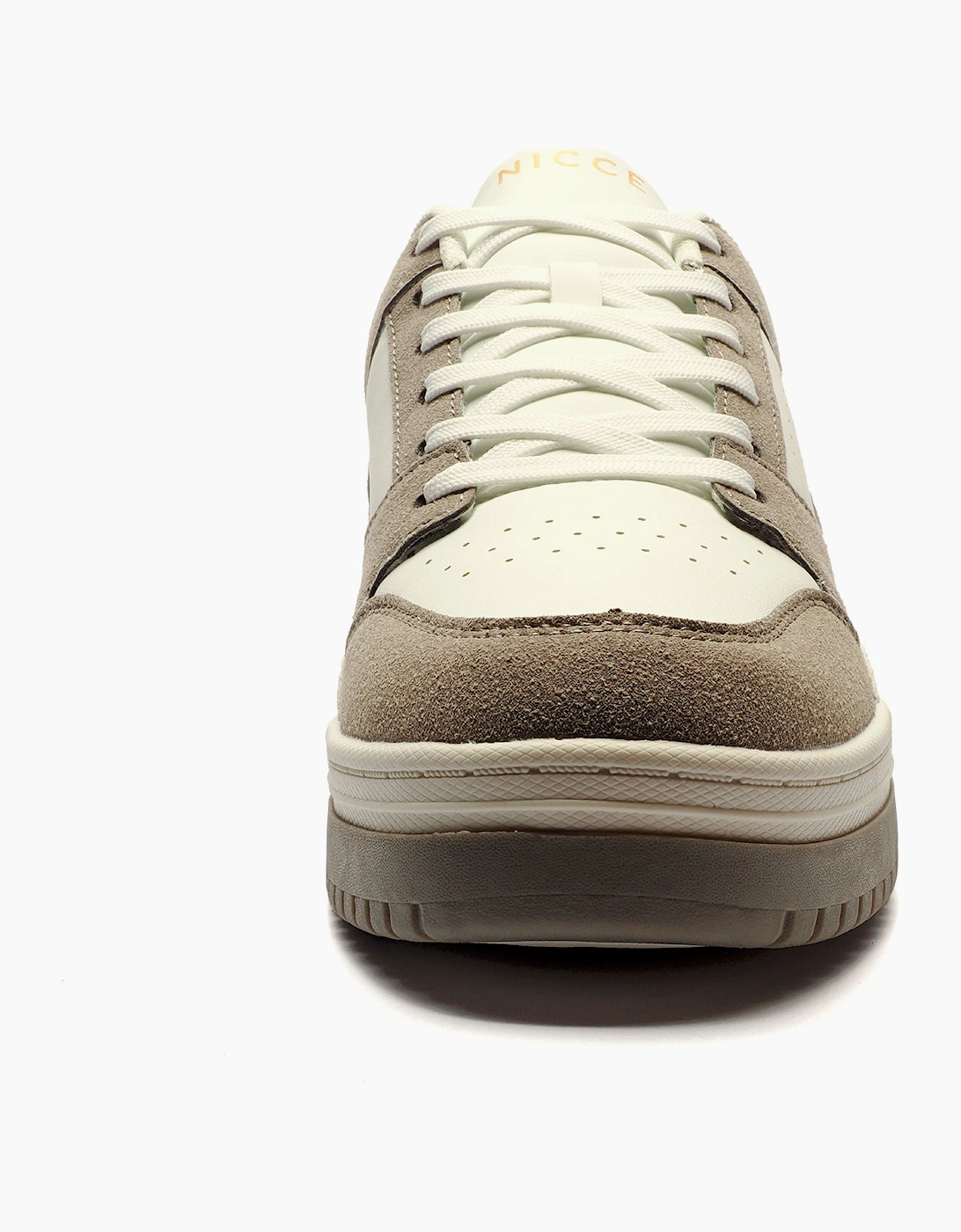 Nicce Esseli Mens Trainers White / Grey Taupe