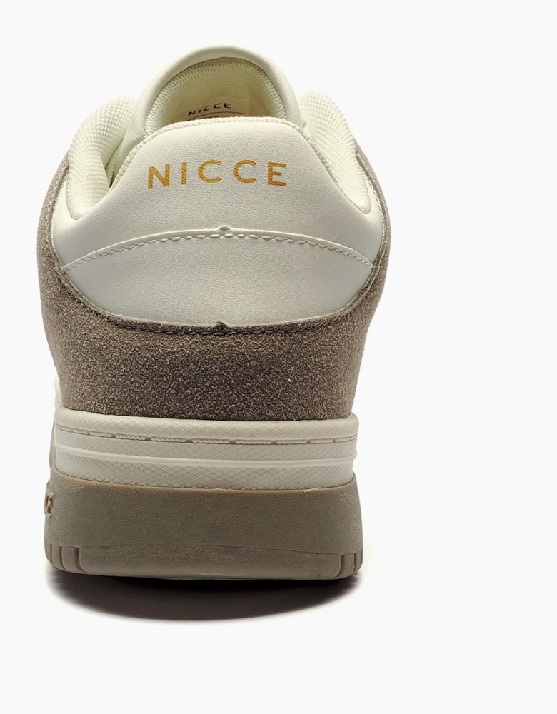 Nicce Esseli Mens Trainers White / Grey Taupe