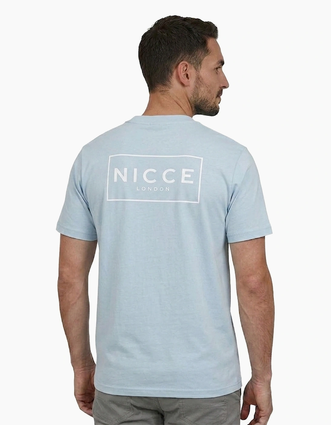 Nicce Franzo London Mens T-Shirt Blue Aura