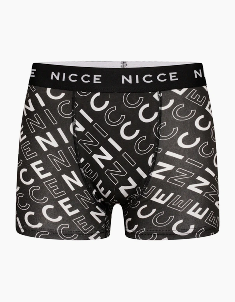 Nicce Becker 7pk Mens Boxer Short Black / White / Grey