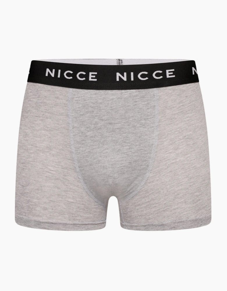 Nicce Becker 7pk Mens Boxer Short Black / White / Grey