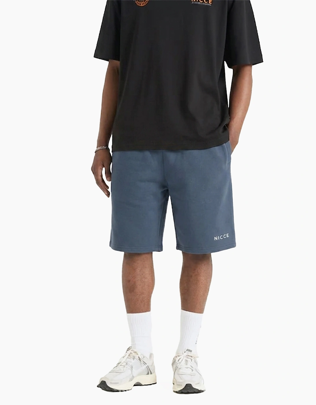 Nicce Avensi Mens Sweat Shorts Element Blue