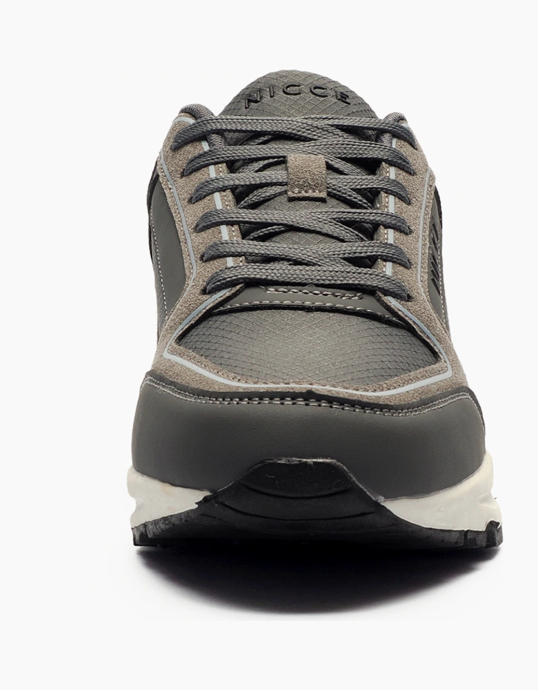 Nicce Elossi Mens Trainers Charcoal / Grey Mix