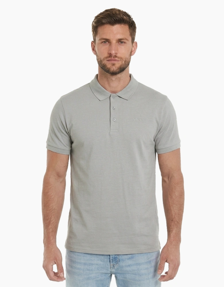 Nicce Jerlo Mens Polo Shirt Chalk Grey