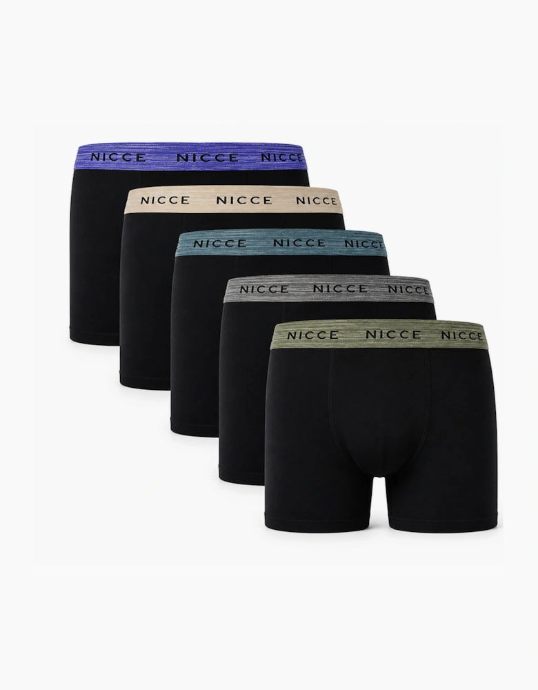 Nicce Addre Mens 5Pack Boxer Shorts Assorted