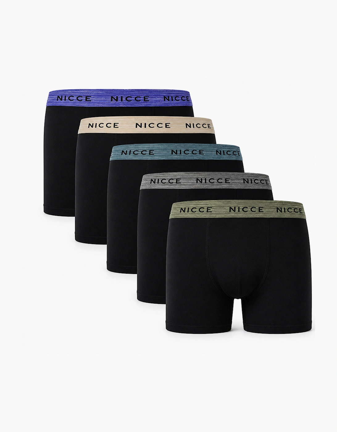 Nicce Addre Mens 5Pack Boxer Shorts Assorted