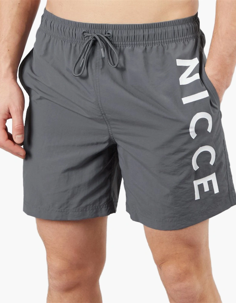 Nicce Bonham Mens Swim Shorts Future Grey