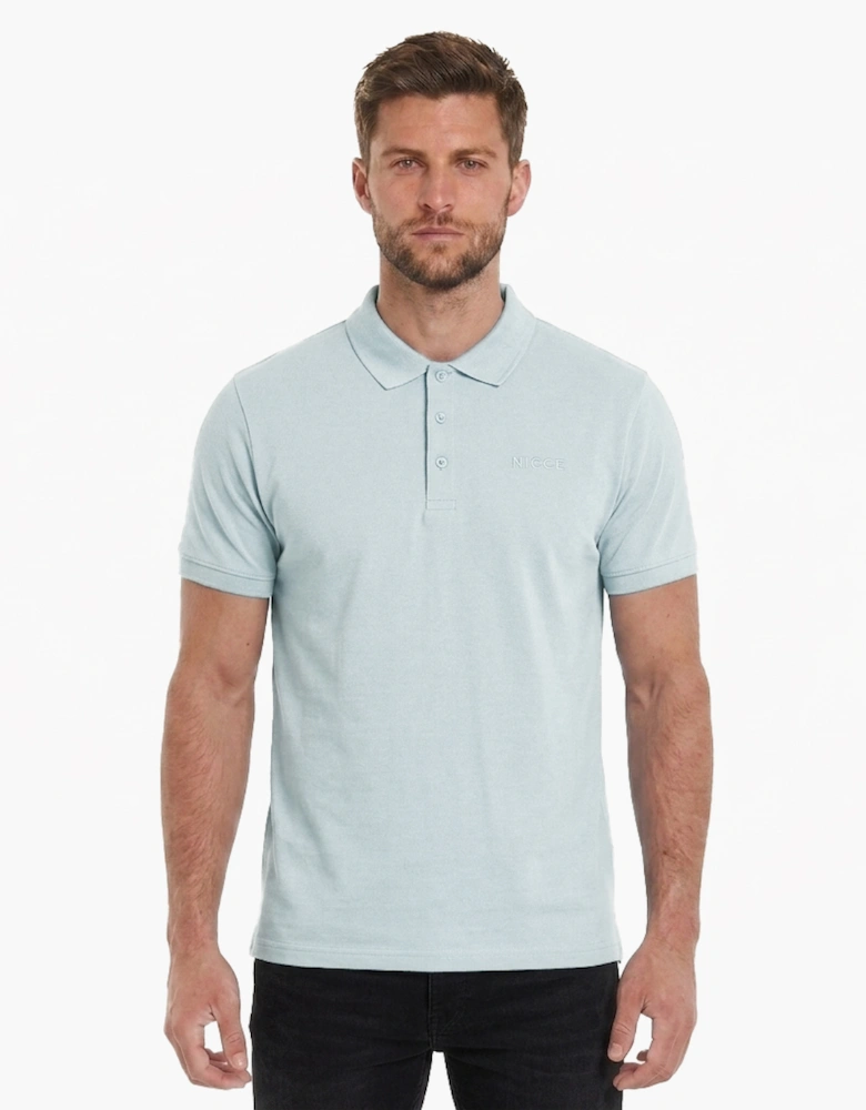 Nicce Jerlo Mens Polo Shirt Blue Aura