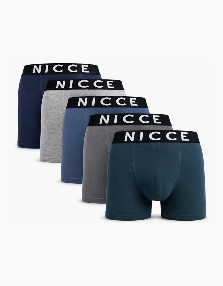 Nicce Dillow Mens 5Pk Boxer Shorts Assorted