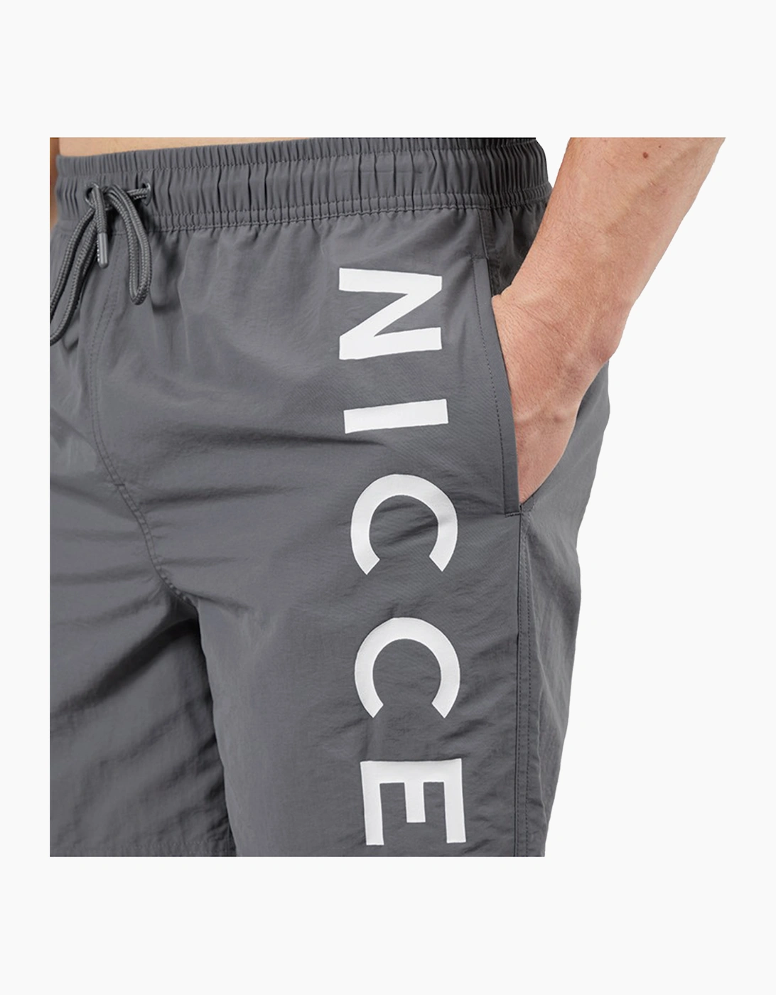 Nicce Bonham Mens Swim Shorts Future Grey