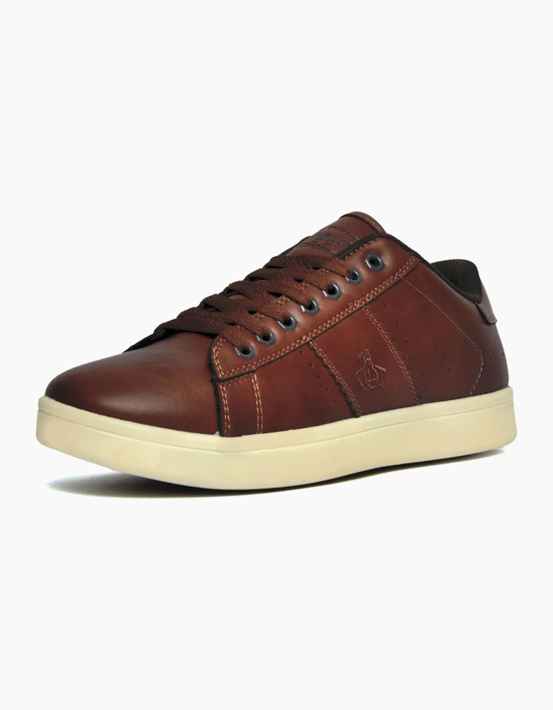 Original Penguin Steadman Signature Memory Foam Mens Trainers Tan / Brown