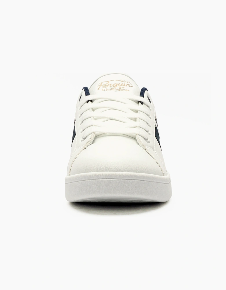 Original Penguin Steadman Retro25 Mens Memory Foam Trainers White / Navy