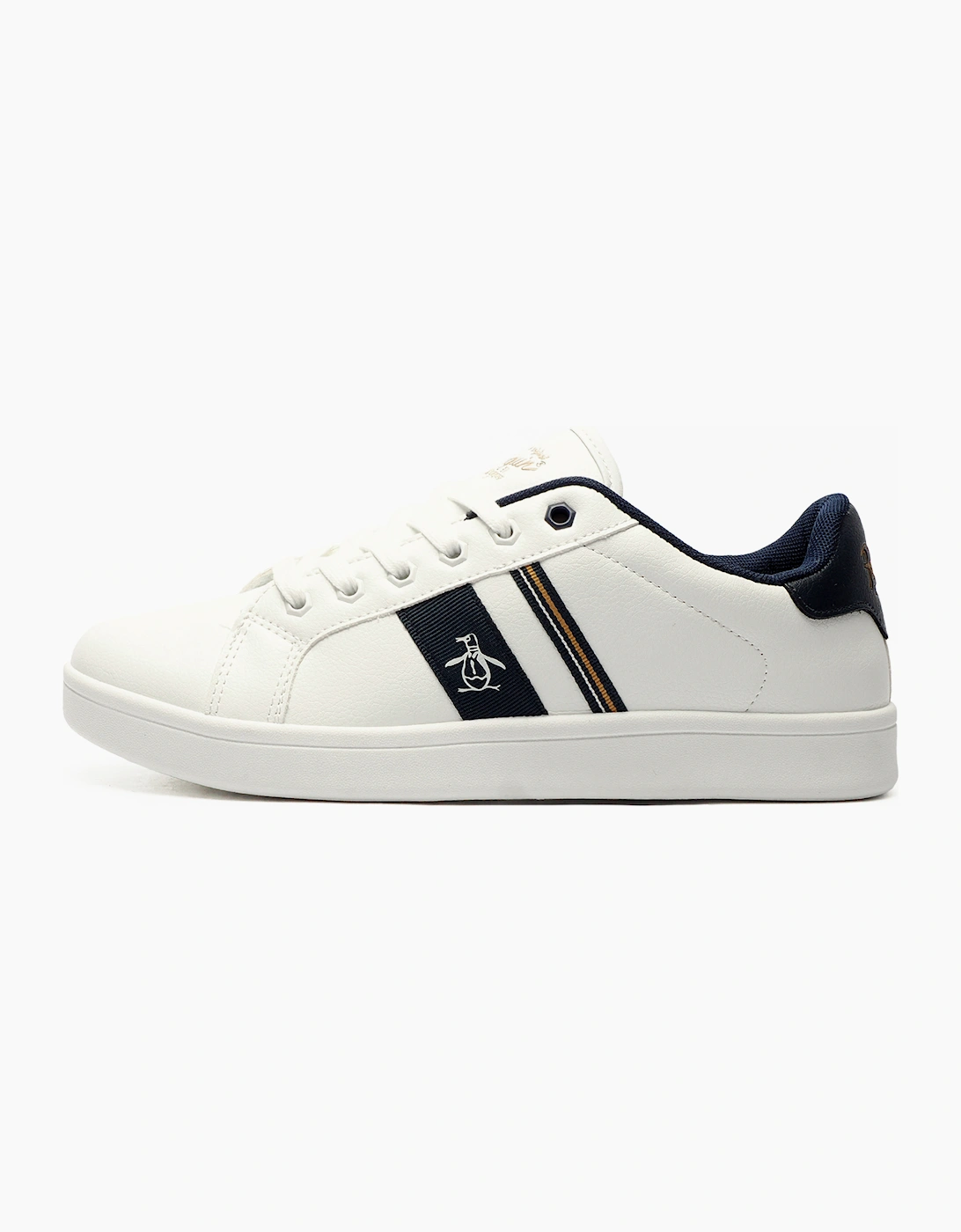 Original Penguin Steadman Retro25 Mens Memory Foam Trainers White / Navy