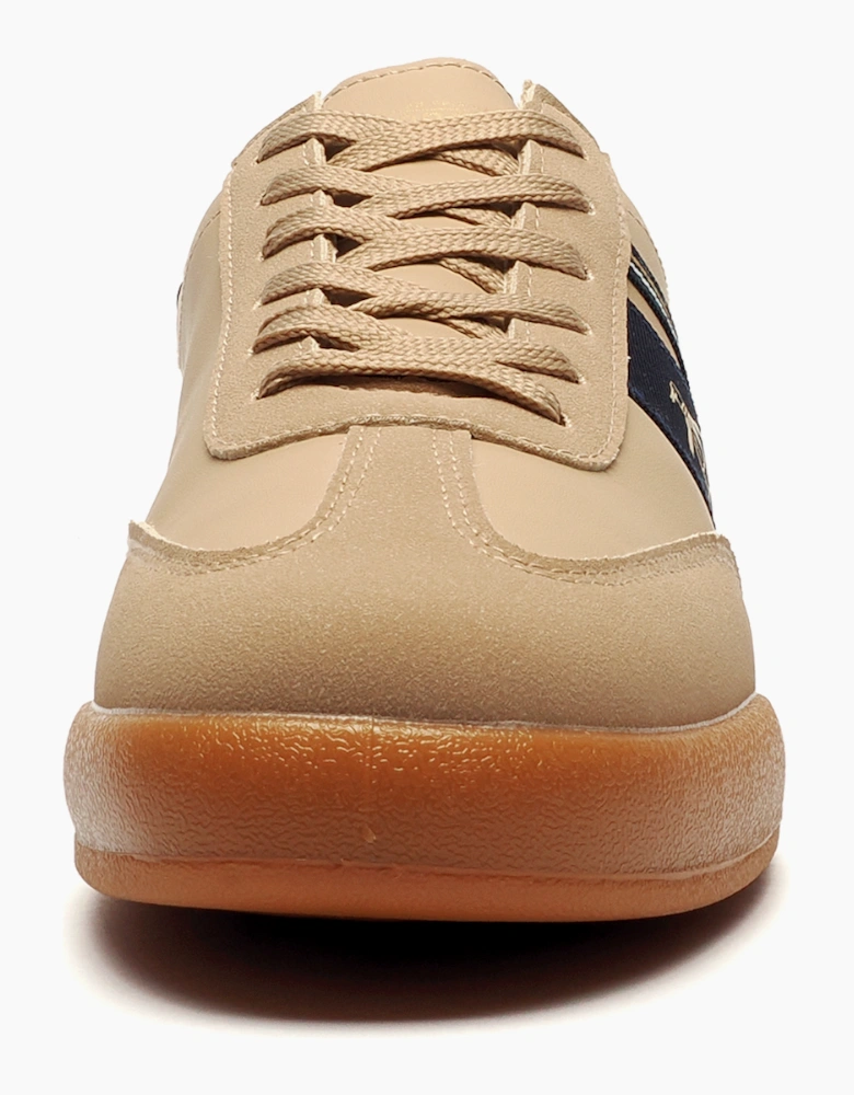 Original Penguin Gaz Legacy II Mens Trainers Stone Beige / navy