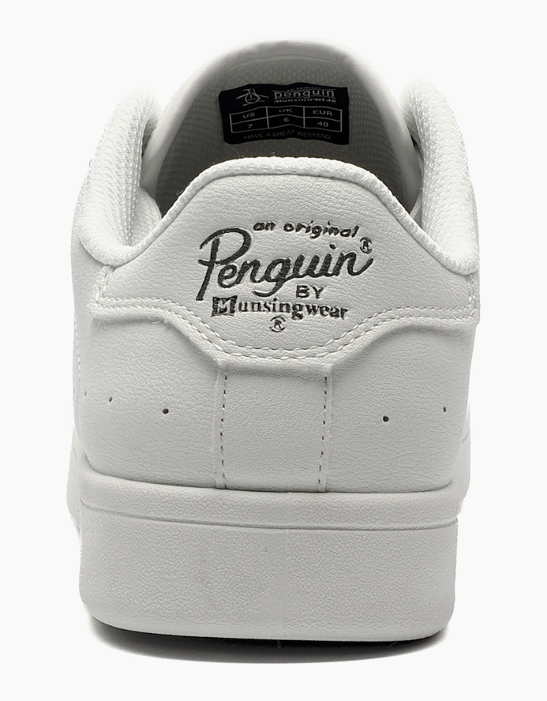 Original Penguin Steadman Mens Memory Foam Trainers White / Grey / Silver